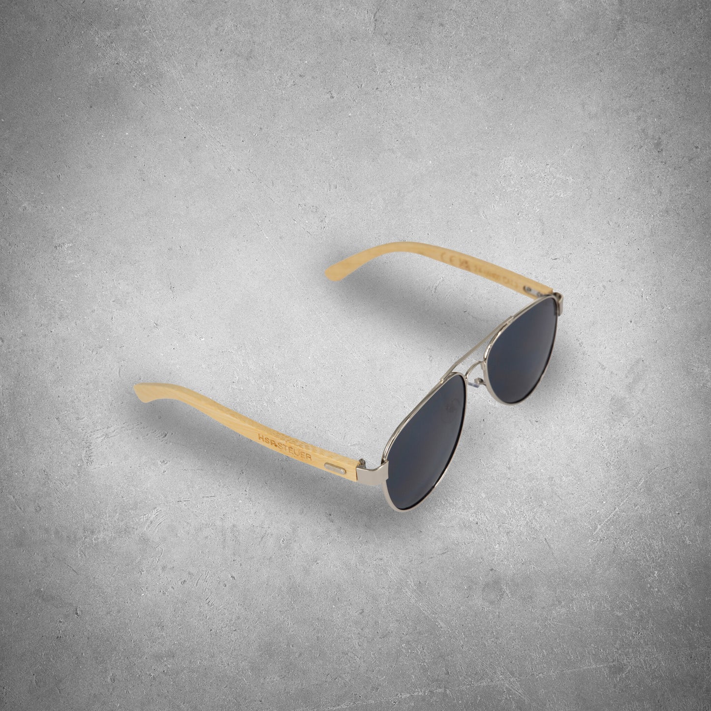 HSP Pilot-Sonnenbrille aus Bambus