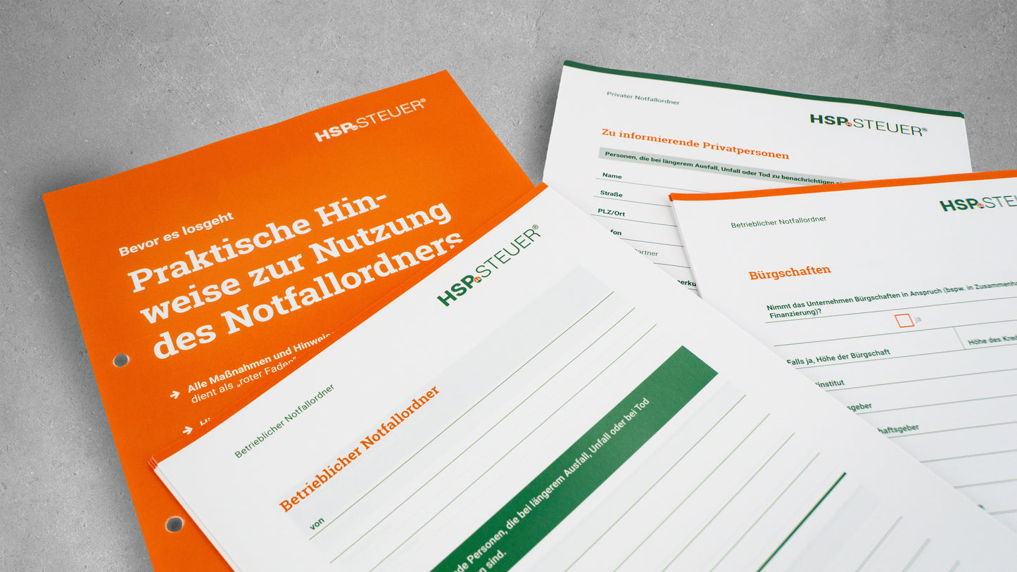 HSP Notfallordner Neuauflage