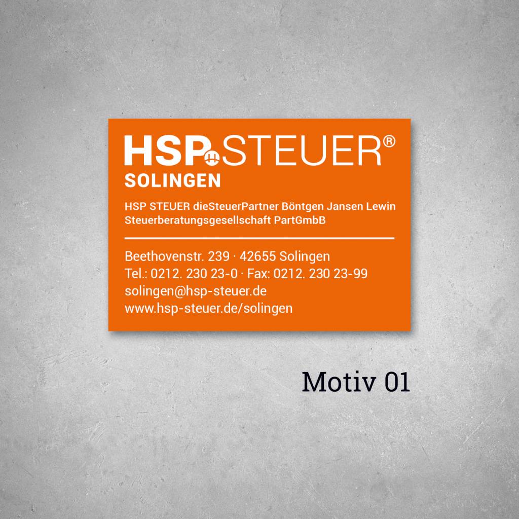 HSP Adressaufkleber