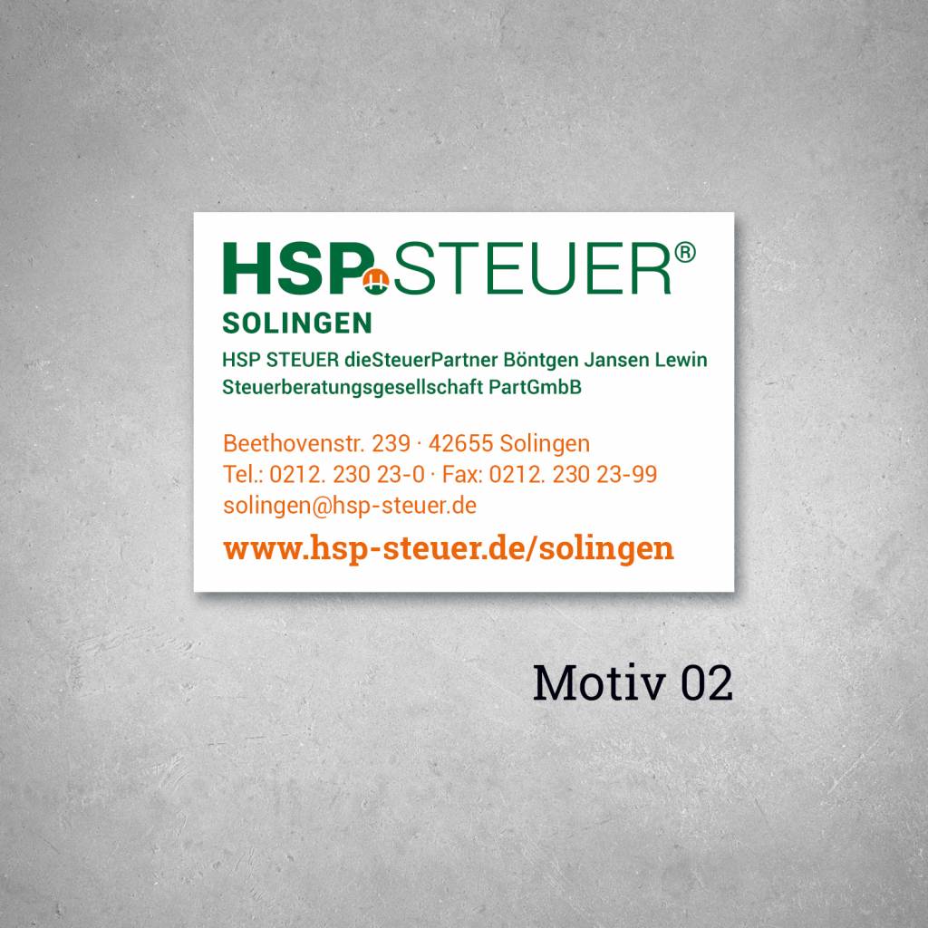 HSP Adressaufkleber