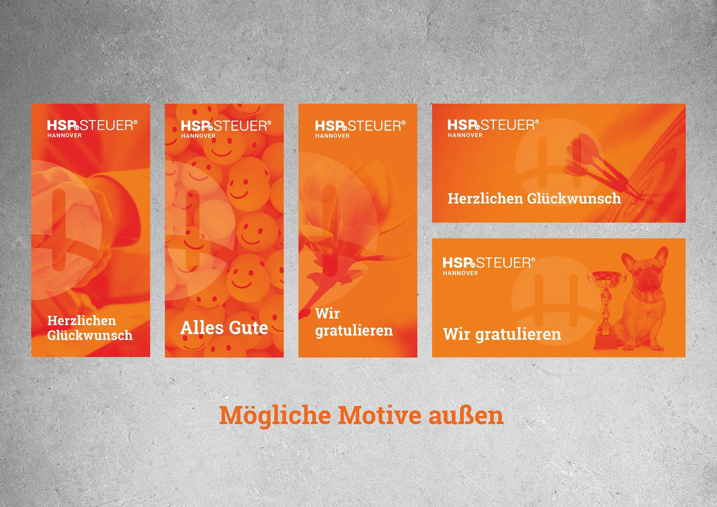 Klappkarten für verschiedene Anlässe