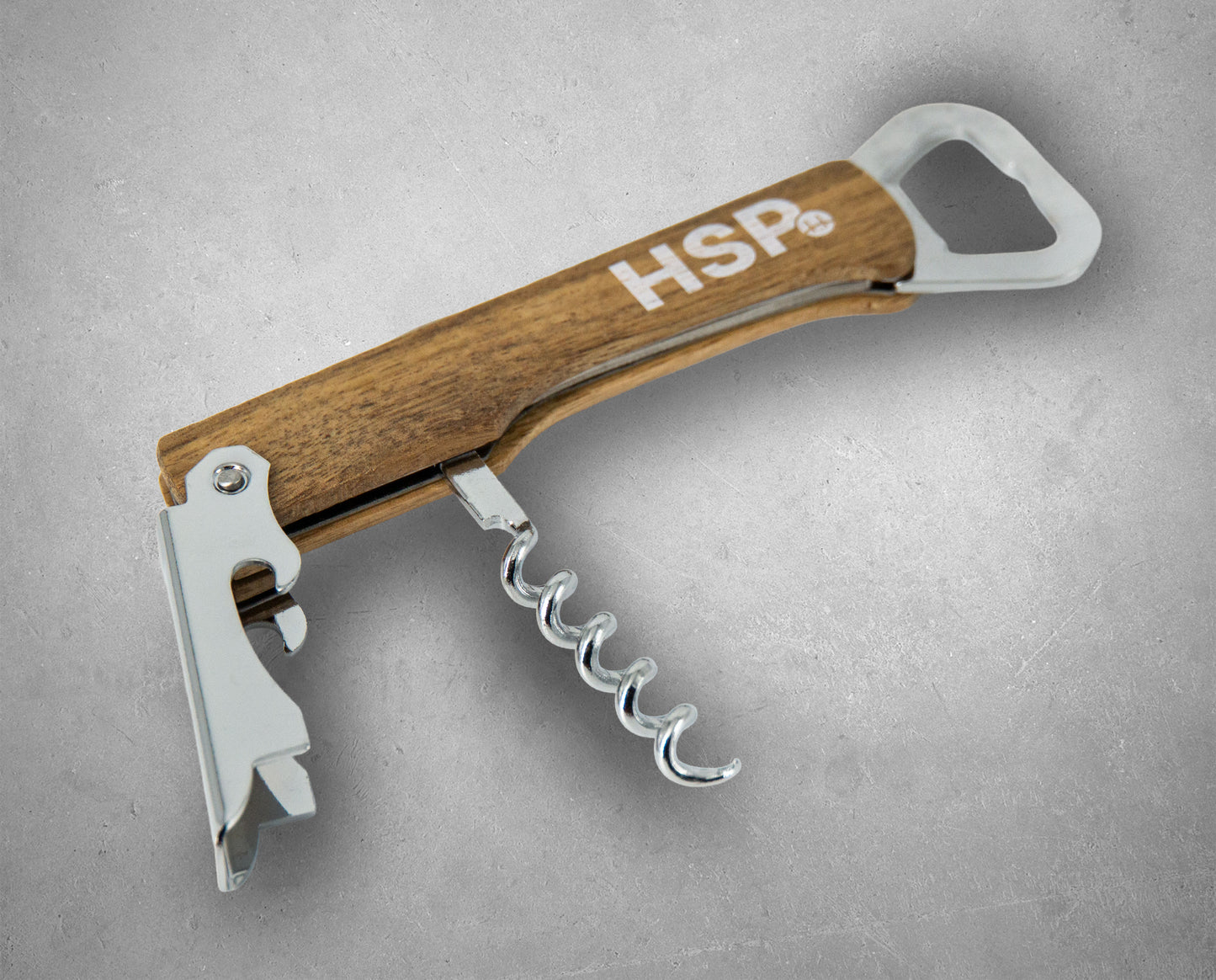 Kellnermesser mit Holzgriff und Flaschenöffner