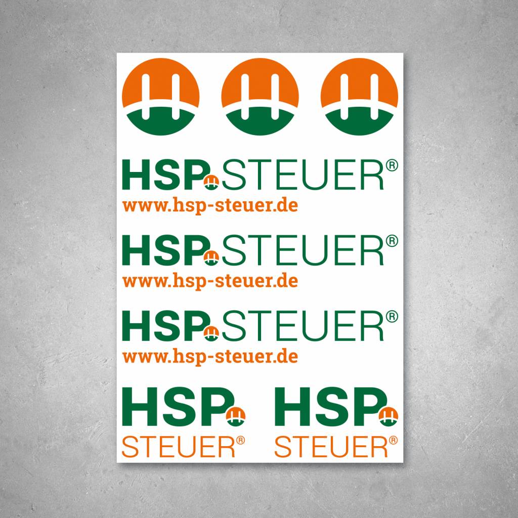 HSP Aufkleberset
