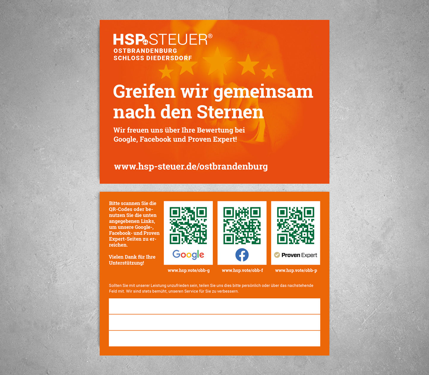 Bewertungskarten