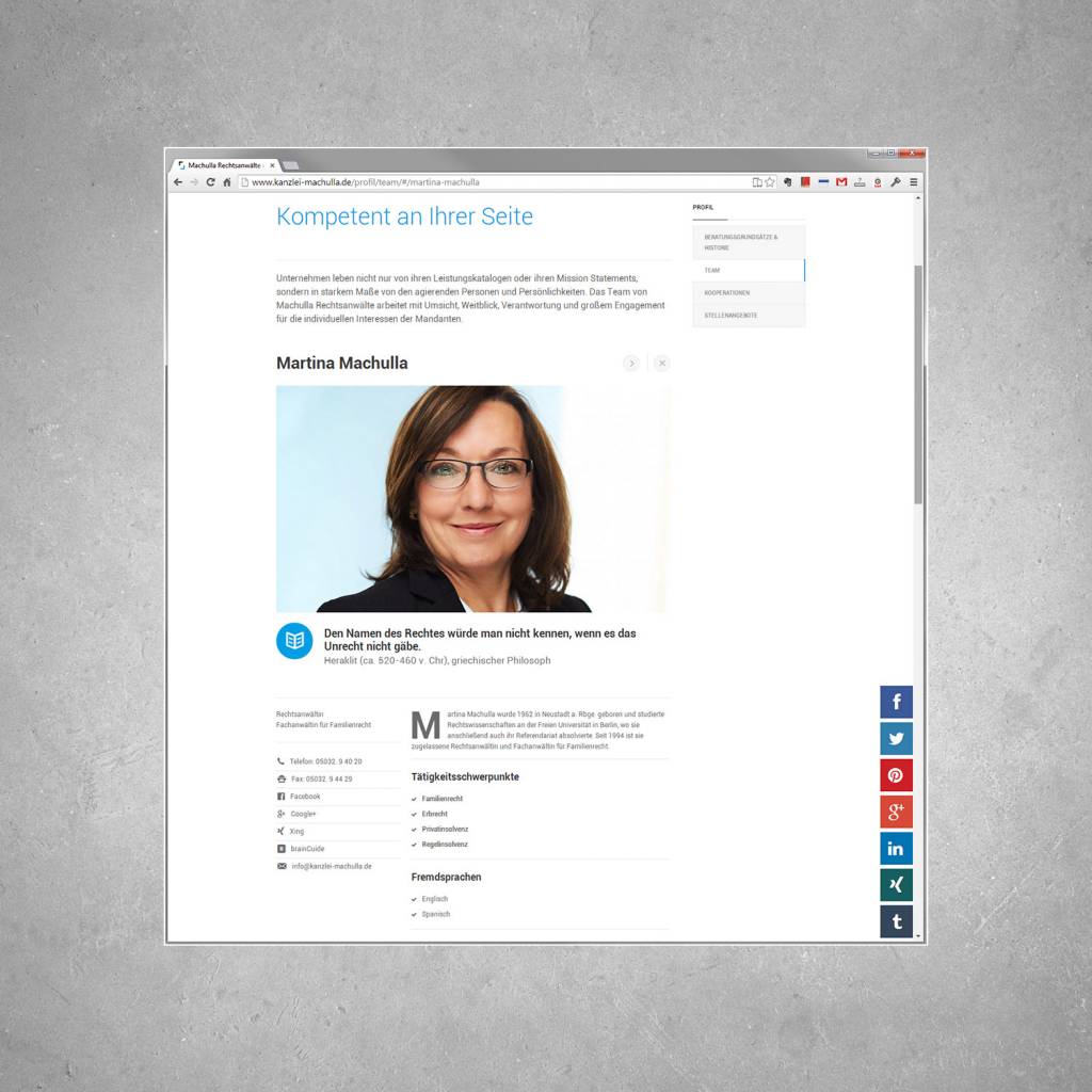Internetpräsenz Netzwerkpartner